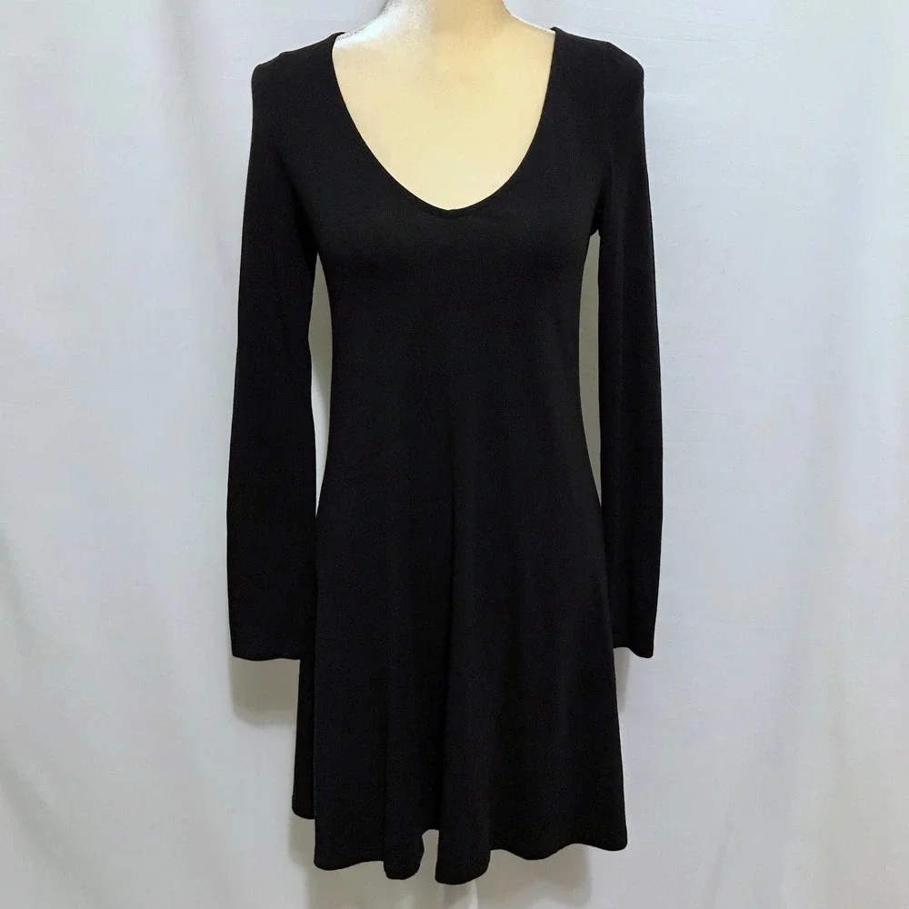 ❌SOLD❌ Express Black Long Sleeves Dress Women S - Picture 2 of 10
